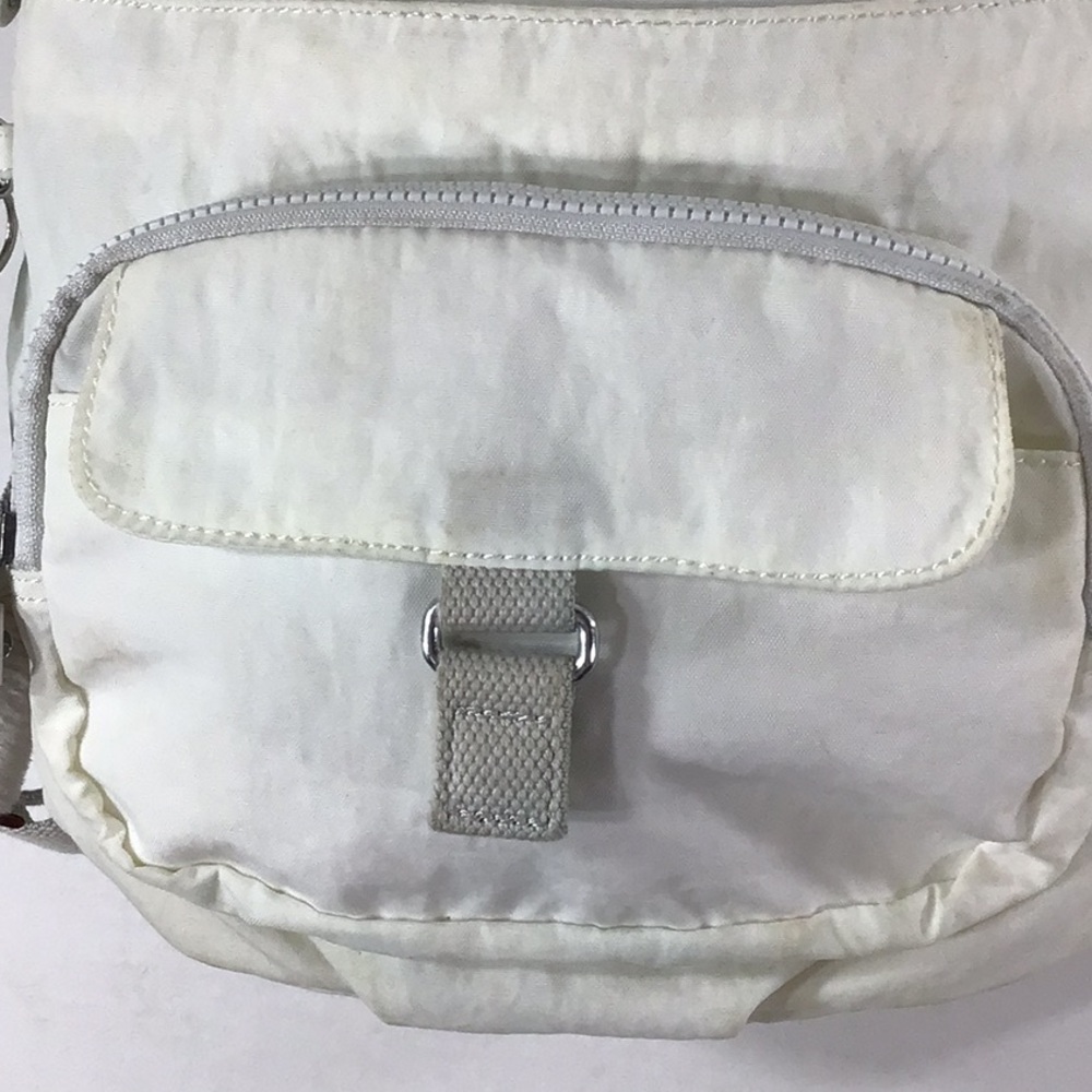 Kipling Cream Backpack With Monkey Charm - image 3